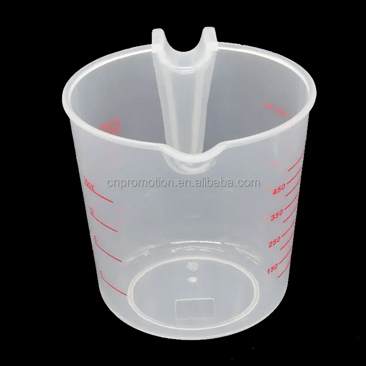 Пластиковый прозрачный мерный кувшин для еды, 500 мл