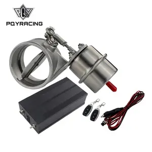 Exhaust Control Valve With Vacuum Actuator Cutout 2.5" 63mm Pipe OPEN Style with Wireless Remote Controller Set with ROD