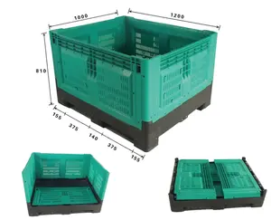 1200x1000x975mm plastic pallet container pallet box from china manufacturer
