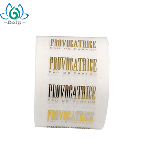PET transparente/PVC oro metálico etiqueta - Product Image 1