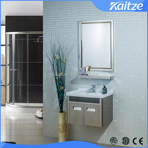 Clásicos en <span class=keywords><strong>Lahore</strong></span> Pakistán baño al por mayor de acero inoxidable 304 muebles vanidad flotante baño vanidad - Product Image 3