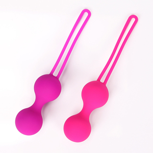 OEM Sex Toys les Exercices de Kegel boules de Qualité Alimentaire Silicone 2 Boules En Métal Ben Wa Balles pour Femmes - Product Image 1