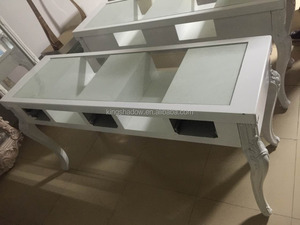 2017 asientos Dobles salon manicure table table nail utilizado mesa de manicura de uñas - Product Image 2