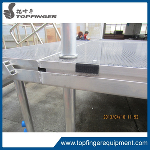 Tfr 2015 del precio de fábrica 2 m * 1 m Popular Red Carpet aluminio etapa de la boda con escaleras - Product Image 2