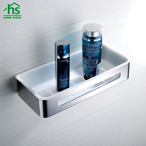 Estante de esquina de pared duradero pulido con espejo de acero inoxidable de diseño moderno superventas para baño de Ducha - Product Image 5