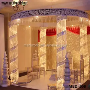 Mandap di nozze a LED dal design romantico per la decorazione di matrimoni e feste (MBD-006)