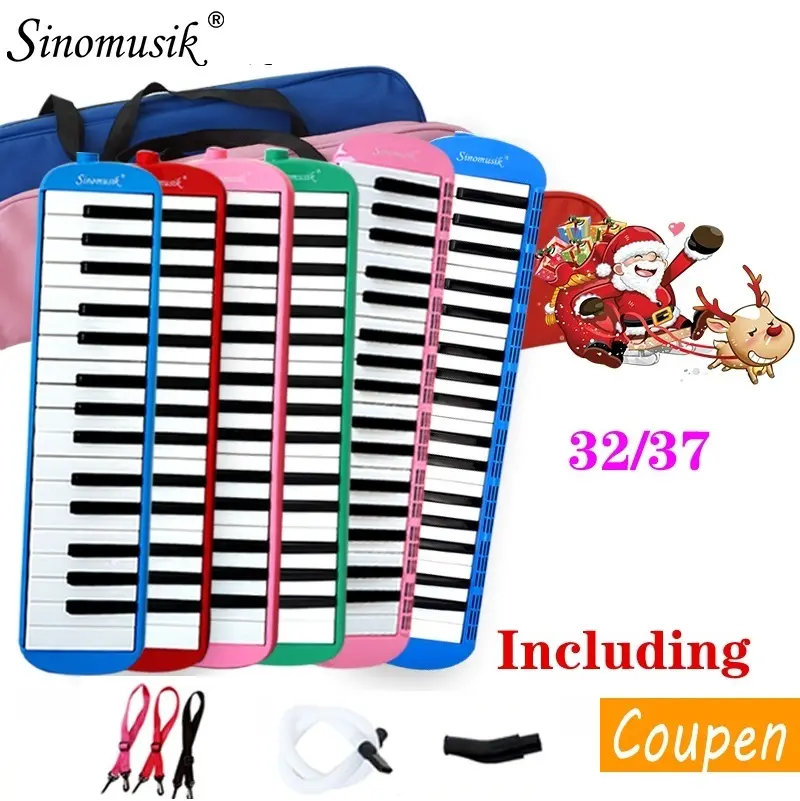 Vente en gros de musique personnalisée de marque colorée 25/32/37 touches Melodica Pianica cadeau de musique éducatif portable clavier instrument de musique