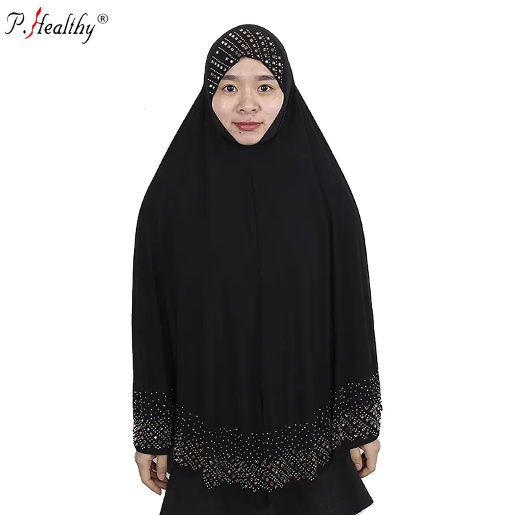P-healthy factory sell fashion new women islamic clothing muslim abaya dubai fashion plain lycra muslim abaya