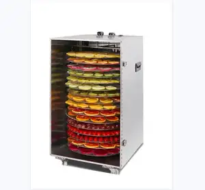 Machine de cuisson à fruits en acier inoxydable, 17/2022, 16 plateaux, déshydrateur de légumes, four à sec