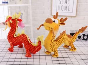 ของขวัญส่งเสริมการขายยัดตุ๊กตาที่กำหนดเองของเล่นสีแดงจีนมังกร - Product Image 4