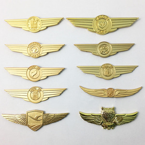 Neue heiße nach airline pilot flügel/custom metall pilot wings pin abzeichen/magnetische pilot wings abzeichen revers pin - Product Image 2