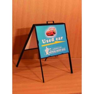Pavement pliable un support de cadre support de poteau d'angle en acier <span class=keywords><strong>porte</strong></span>-<span class=keywords><strong>affiche</strong></span> de publicité immobilière - Product Image 1
