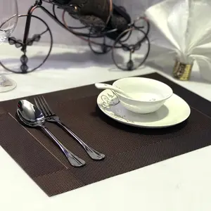 Placa de mesa em pvc em formato quadrado impermeável restaurante hotel