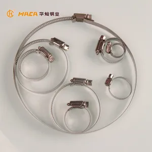China Manufacture British Type Hose Clamp/stainless steel spring hose clamp