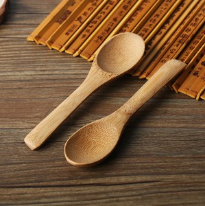 Color natural 13 cm Mini <span class=keywords><strong>bambú</strong></span> ensalada y cuchara <span class=keywords><strong>de</strong></span> helado para fiestas - Product Image 1