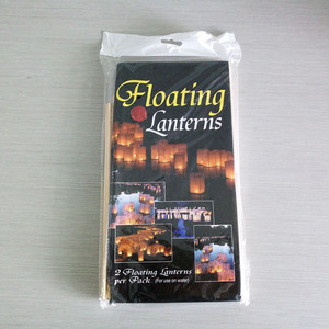 Pabrik grosir lentera lilin buatan tangan lentera mengambang air kayu Tiongkok kertas Biodegradable lentera air mengambang