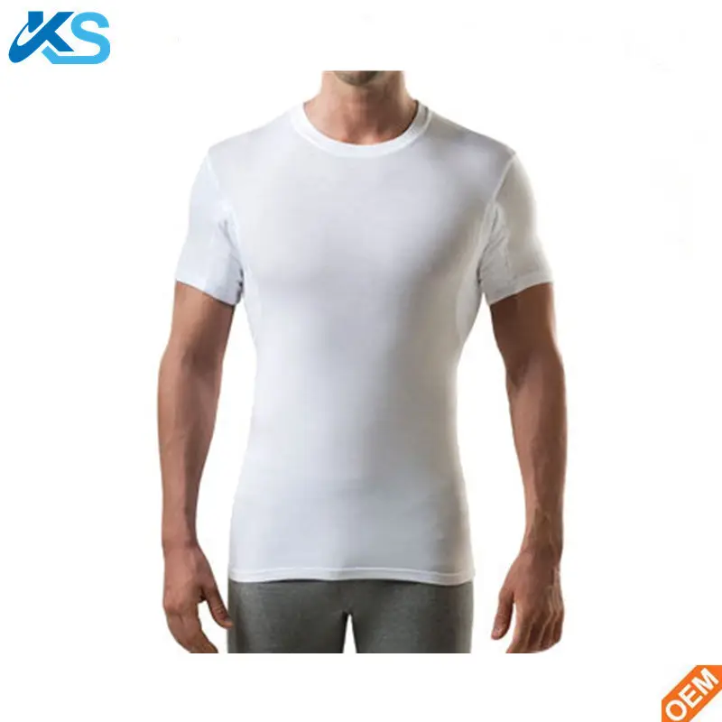 कस्टम Mens Sweatproof टी शर्ट नमी अवशोषित Underarm पसीना सबूत पैड टीशर्ट