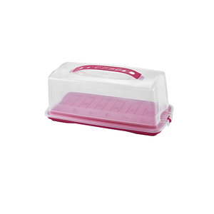 Boîte à pain en plastique sans BPA, transparente, de haute qualité, hermétique, de qualité alimentaire, <span class=keywords><strong>porte</strong></span>-gâteaux, avec couvercle et poignée - Product Image 1