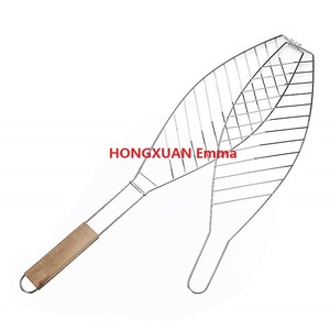 <strong>BBQ</strong> Charcoal Grilled Fish <strong>Rack</strong>/Stainless Steel <strong>BBQ</strong> Fish Grill Basket - Product Image 2