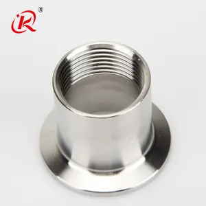 Sanitary Stainless Steel SMS Pipe Fitting Tri Clamp Female Thread Ferrule Adapter