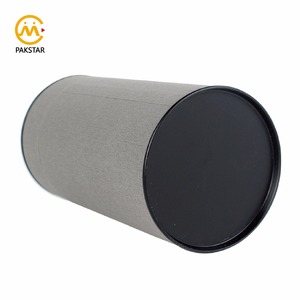 Tamaño personalizado de textura de tela de papel de comida grado té ronda de cartón caja de cilindro con papel de aluminio - Product Image 3