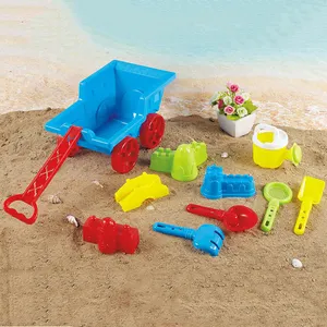 Conjunto de brinquedo personalizado de areia, carrinho de praia para crianças