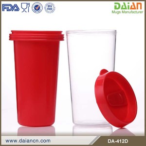 Vaso plástico de double pisos con tarjeta de papel y <span class=keywords><strong>se</strong></span> <span class=keywords><strong>pueden</strong></span> <span class=keywords><strong>cambiar</strong></span> - Product Image 3