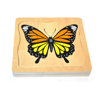 Jouet éducatif en bois créatif, puzzle multicouche, puzzle cognitif, poulet en croissance, jouet éducatif en bois, jouets d'imitation d'œufs