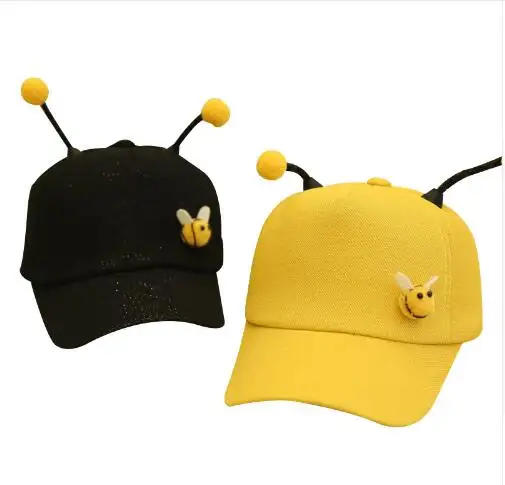 Z345 Children Bee tentacle cap boys and girls baby spring cartoon sunshade baseball cap suitable for kids 1~3 years old
