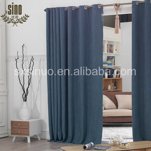 Vente chaude Meilleure Qualité Solide Couleur <span class=keywords><strong>Coton</strong></span> <span class=keywords><strong>Lin</strong></span> Readymade <span class=keywords><strong>Rideau</strong></span> D'occultation Tissu - Product Image 1