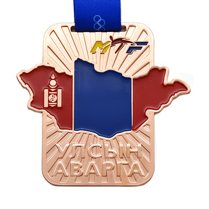 2018 À Venir brillant cuivre plaqué souvenir taeknowdo <span class=keywords><strong>Russie</strong></span> médaille - Product Image 2
