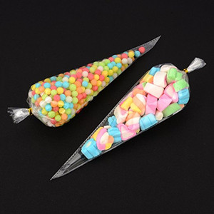 Cellofaan Kegel Tassen Twist Ties Grote maat Party Zoete Cello Candy tassen