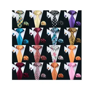 Factory Directly Wholesale Neck_ties Hand Made Mens 100% Silk Fabric Woven For Neck Ties