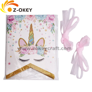 2025 Hot Selling <strong>Unicorn</strong> Theme Birthday <strong>Party</strong> Decorations <strong>Unicorn</strong> Happy Birthday Bunting Banner for Baby Girls Birthday <strong>Party</strong> - Product Image 4