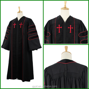 Túnicas Sacerdotales Cruzadas Personalizadas al por Mayor para Adultos, Ropa para Sacerdotes - Product Image 6
