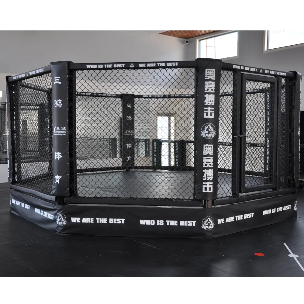 Vendita calda Guantoni Da Boxe Attrezzature Octagon Pavimento Ring di Pugilato Allenamento Wrestling MMA Gabbia