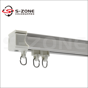 En alliage d'aluminium <span class=keywords><strong>rideau</strong></span> coulissant piste blanc <span class=keywords><strong>rideau</strong></span> <span class=keywords><strong>rail</strong></span> coulissant <span class=keywords><strong>pour</strong></span> quincaillerie de tentures - Product Image 2