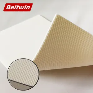 Bletwin 2 Ply 2Mm Dikte Pvc Wit Top Diamant Transportband