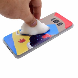 Cassa molle sveglia del telefono del fumetto 3D del fumetto 3D Custodia squishy animale animale del silicone per la galassia s8 - Product Image 2