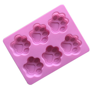 P0256 moldes de silicone para gato e cachorro, tamanho comestível, grande, 6 cachorros