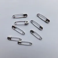Custom Fashion Logo Free Sample New Design 22Mm Plated Metal Small Feet Silver Safety Pin