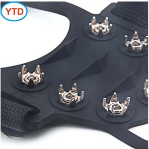 <span class=keywords><strong>Crampons</strong></span> d'hiver unisexes Endotine pour glace et neige avec 10 pointes antidérapantes, tongs pour chaussures, semelles en caoutchouc - Product Image 2