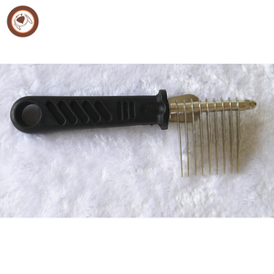 Herramienta de aseo para mascotas, rastrillo de <span class=keywords><strong>2</strong></span> lados para gatos y perros, cepillo de aseo para perros - Product Image 4