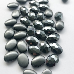 Art de <span class=keywords><strong>pierre</strong></span> ornementale Offre Spéciale pour la fabrication de bijoux <span class=keywords><strong>Pierre</strong></span> précieuse naturelle d'hématite brute ovale de coupe brillante - Product Image 1