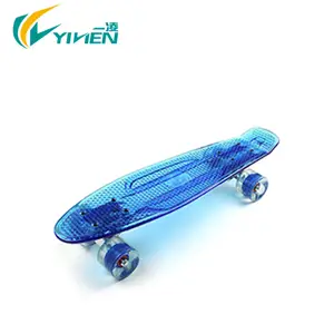 Transparent plastic skateboard cheap sale