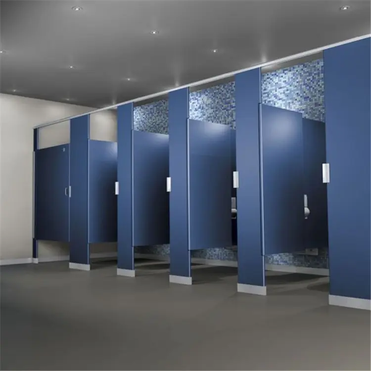 Alta calidad compacto fenólico HPL baño particiones para las oficinas y centros comerciales