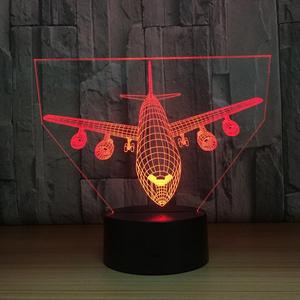 Nouveau produit Alibaba, lumière en forme d'avion 3D en acrylique, plaques en acrylique 3D, personnages de films, super-héros, lampe de nuit - Product Image 2