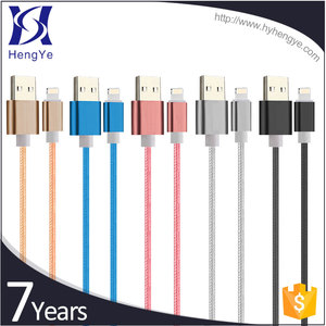 Coloré 1 m 2 m 3 m tissu nylon tresse usb chargeur câble pour <span class=keywords><strong>iphone</strong></span> 5 <span class=keywords><strong>6</strong></span> <span class=keywords><strong>s</strong></span> - Product Image 5