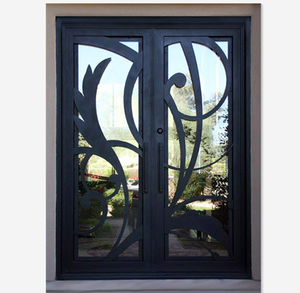 <span class=keywords><strong>Puerta</strong></span> enrollable <span class=keywords><strong>de</strong></span> hierro forjado <span class=keywords><strong>de</strong></span> diseño europeo forjado a mano con motivos florales, a la moda, a la moda - Product Image 1