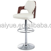 تنجيد من الجلد الصناعي ، مقعد بار حديث ، عداد دوار خشبي ، كراسي بارستول رخيصة للبيع - Product Image 3